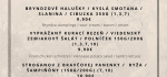 TÝŽDENNÉ MENU